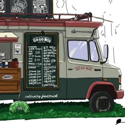 PandaAn - 店家線條插畫上色