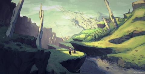 李泓樺 - 場景範例，厚塗。