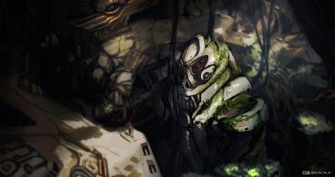 李泓樺 - 場景範例，厚塗。