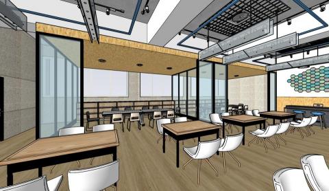 Emma - 多功能教室設計草圖
3D圖