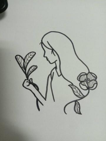 林沛君 - 簡約風 人物 植物