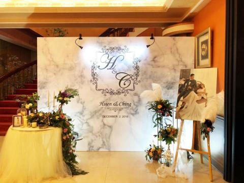 印無限廣告 - 婚禮背板-大理石