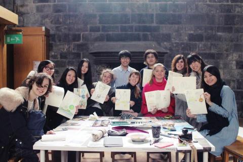 Boris 李晨豪 - 於愛丁堡舉辦插畫工作坊。 Boris 李晨豪 - 於愛丁堡舉辦插畫工作坊。