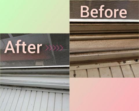 Sally Jen 套房清潔 退租清潔 入住清潔 - 裝潢前後窗溝