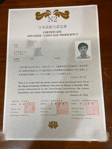 えびっと日本語 - N2證書