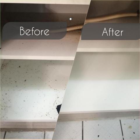 Sally Jen 套房清潔 退租清潔 入住清潔 - 瓦斯爐下方櫃子