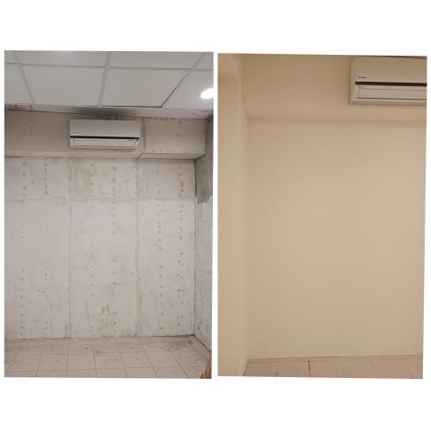 內湖油漆工作室 - 矽酸鈣板上AB膠,批土,研磨,上漆 內湖油漆工作室 - 矽酸鈣板上AB膠,批土,研磨,上漆