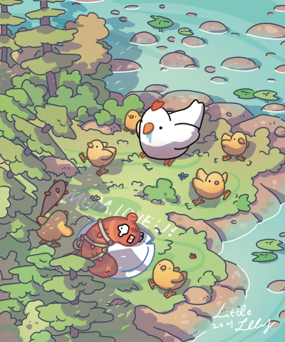 little illy插畫 - 母親節