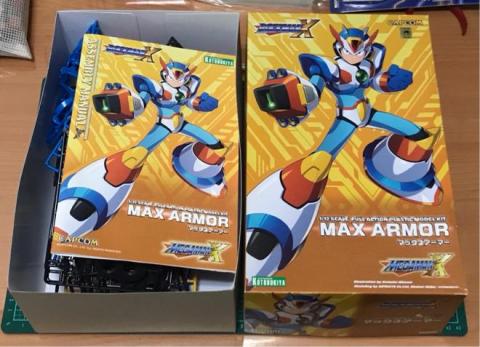 越彩珠寶、模型工作室 -  模型代工:洛克人X-艾克斯(極限裝甲)。組裝前 越彩珠寶、模型工作室 -  模型代工:洛克人X-艾克斯(極限裝甲)。組裝前