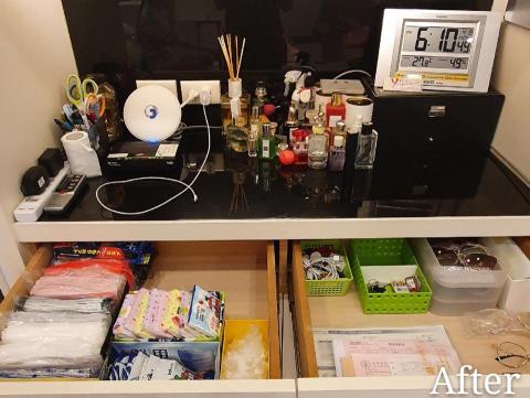 心.整理▪︎Fiona▪︎ - 瞭解業主的生活使用頻率，將物品部份展示及隱藏，讓玄關不再亂糟糟，騰出空間，呼吸自由。