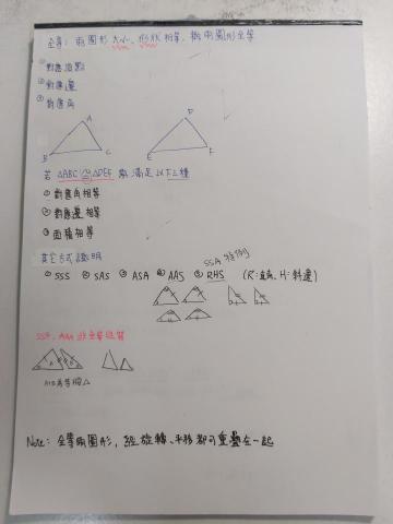 數學專職家教 - 國中三角性質整理