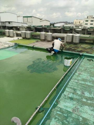 龍彩工程行 - 頂樓pu舊底打除後重新施作