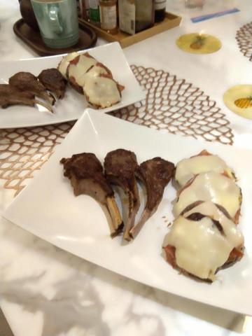 Sophie廚坊 - 迷迭香羊小排佐焗烤茄子