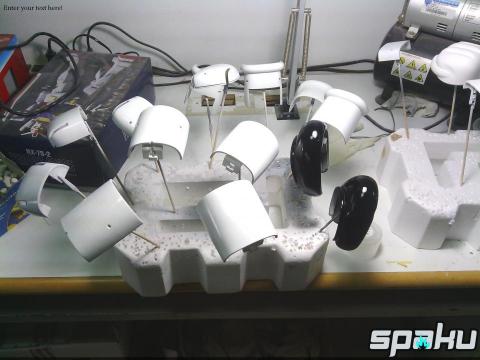 SPAKU工作室/3D列印/機構設計/自動化設備設計 - 大同寶寶機器人
3.外殼後處理及噴漆