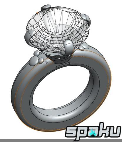 SPAKU工作室/3D列印/機構設計/自動化設備設計 - 米奇大鑽戒
1.CAD設計