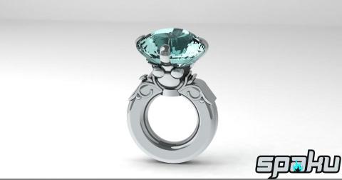 SPAKU工作室/3D列印/機構設計/自動化設備設計 - 米奇大鑽戒
4.3D渲染模型圖