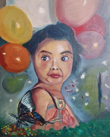 鴿子咕咕 - 油畫練習