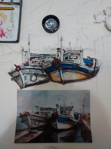 鴿子咕咕 - 水彩練習