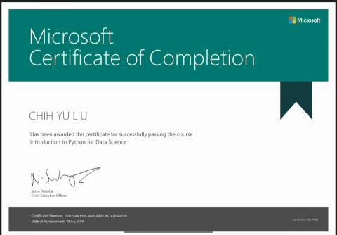 Ann Liu - Python證照