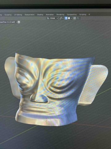 劉先生 - 三星堆黃金面具3D建模
