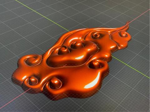 劉先生 - 雲紋3D建模