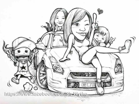 蚊哥手創工作室 - 人物Q版畫客制