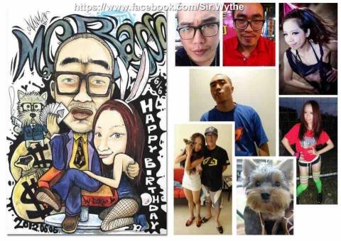 蚊哥手創工作室 - 人物Q版畫客制