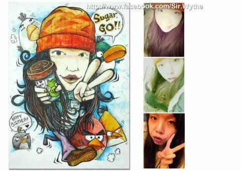 蚊哥手創工作室 - 人物Q版畫客制