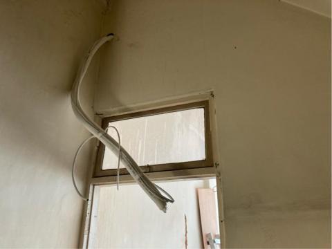 鋐源冷氣工程行 - 南區徐先生 購買4台禾聯5.6一級變頻冷專             簡單的裝潢 先來拉銅管打架子 鋐源冷氣工程行 - 南區徐先生 購買4台禾聯5.6一級變頻冷專             簡單的裝潢 先來拉銅管打架子