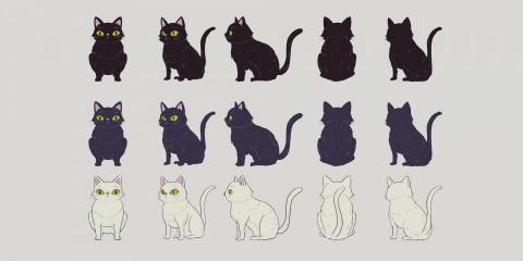 黑眼珠音像藝術 - 迴憶夜曲&mdash;角色設定&mdash;小貓