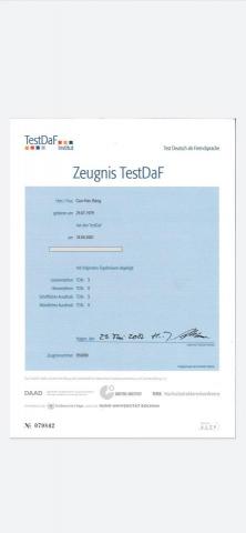 張先生 - TestDaf證書
