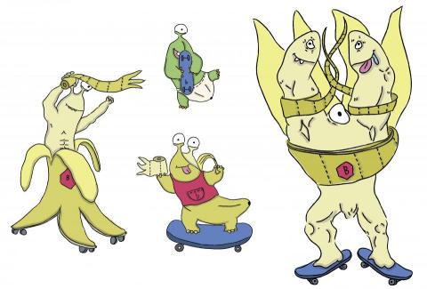 Melody Yu Studio (MY Studio) - 香蕉怪獸插畫設計