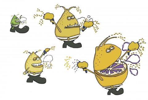 Melody Yu Studio (MY Studio) - 檸檬怪獸插畫設計