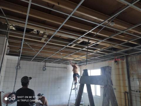 萬欣聯合企業社 - 廚房明架天花板鋪設