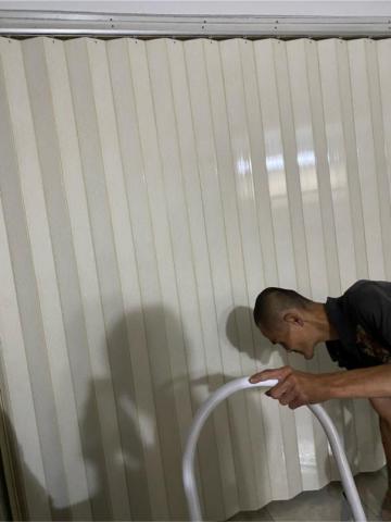 卡士達窗簾 - 拉門安裝