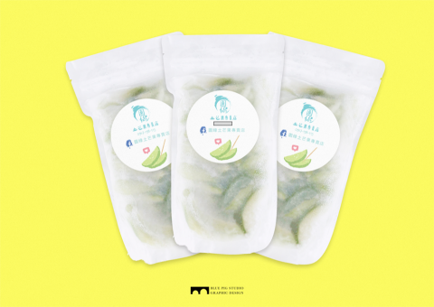 布魯豬視覺設計工作室 - 園綠土芒果專賣店 | 情人果包裝貼紙設計