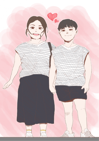 sunnysaint - 情侶照片人物繪圖