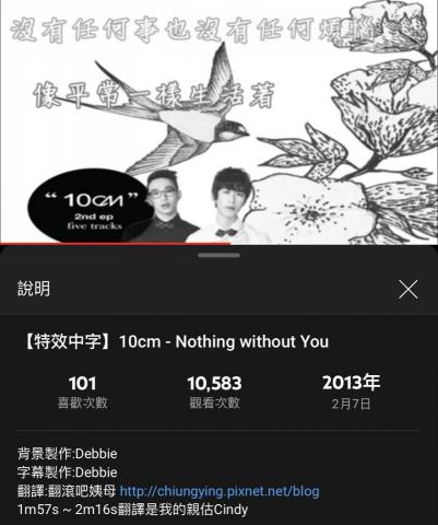 CINDY - 翻譯作品截圖