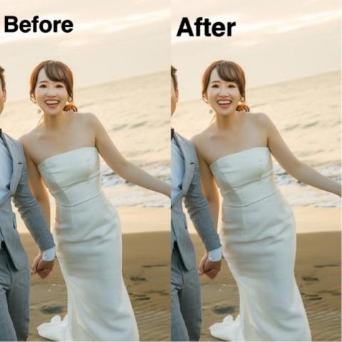  - 身形、紋路淡化