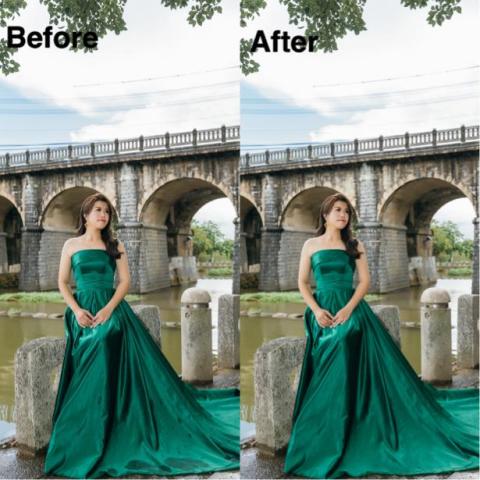  - 裙子上的水漬