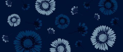 菊島一隅設計工作室 - 花卉四方連續圖案，可應用於多種產品