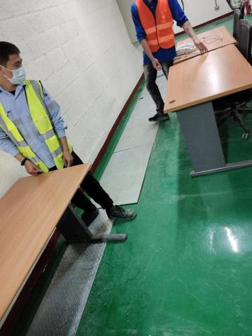 薛文平 - 踢腳板完工復原現場