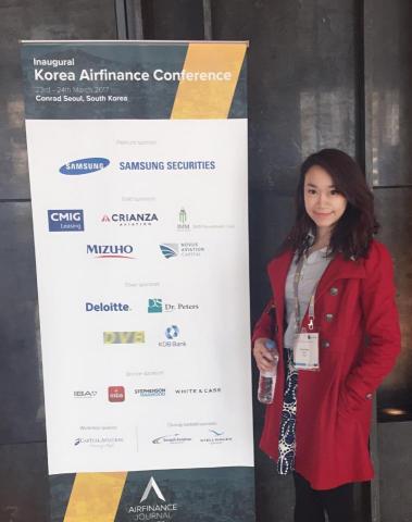 黃馨儀 - 參加海外航空金融論壇