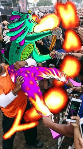 USE999插畫工作室 - 燃燒吧!HAPPY