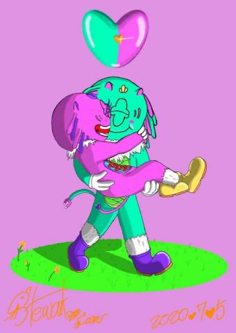 USE999插畫工作室 - 一直這樣走下去