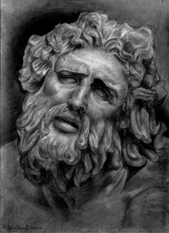 李元元 - 炭筆臨摹