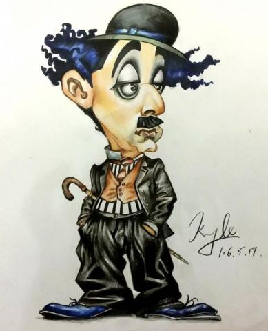 林庭宇 - Q版人物-麥克筆/色鉛筆