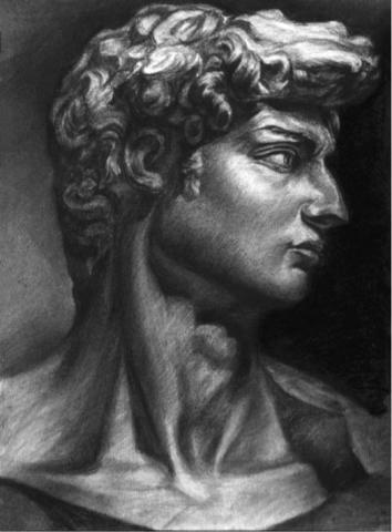 李元元 - 炭筆臨摹