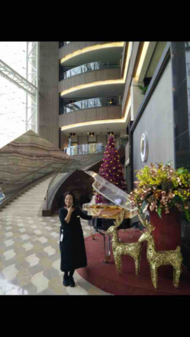 謝雨芳 - 飯店大廳3米高聖誕樹裝飾佈置
