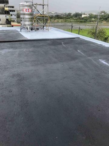 私人 - 彈泥施作，水性PU二層 屋頂施作